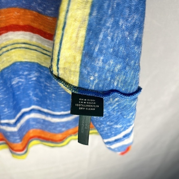 RALPH LAUREN STRIPE QUARTER SLEEVE SHIRT (XL) - Picture 5 of 6